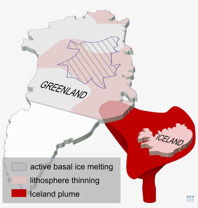 Present Day Location Of The Iceland Plume And Zones - Greenland Does Not Exist, transparent png download