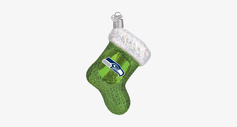Seattle Seahawks Stocking Ornament - Seattle Seahawks Stocking 72908 Old World Christmas, transparent png download