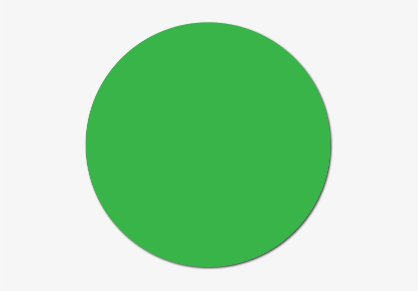 5" Green Thermal Transfer Circle Stickers - Green And Orange Circle, transparent png download