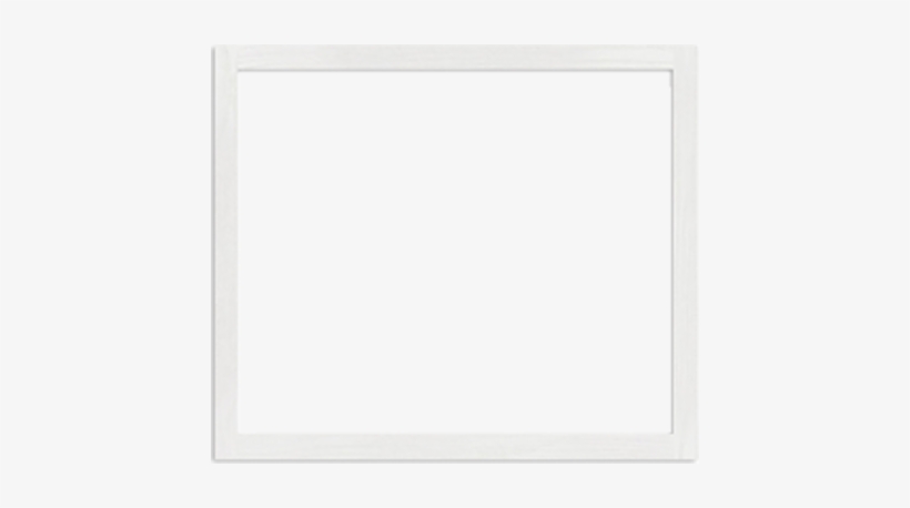 Frame Only White - Matt Black Metal, transparent png download