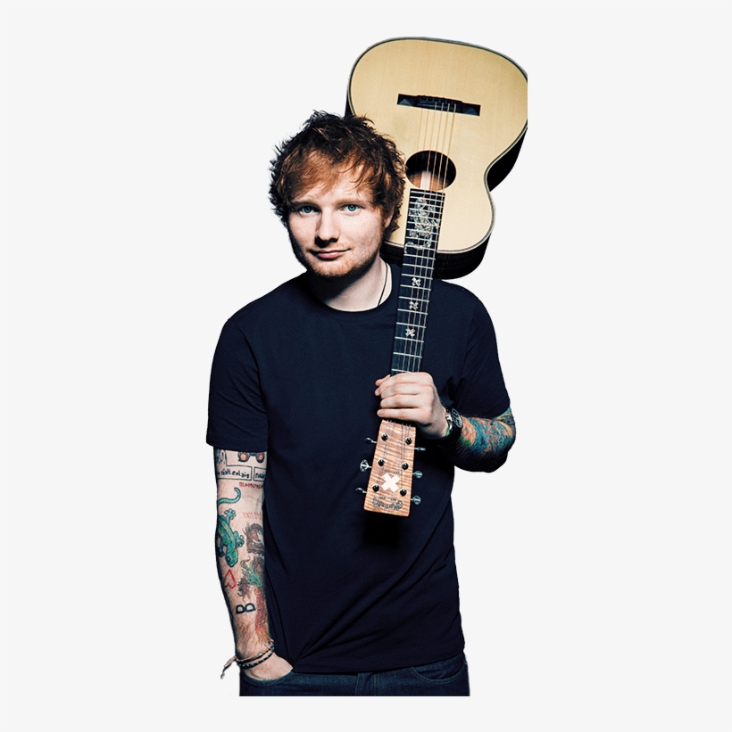 Guitar On Shoulder Ed Sheeran - Ed Sheeran, transparent png download