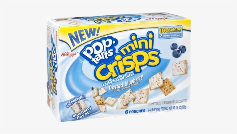 Kellogg's Pop-tarts Mini Crisps Frosted Blueberry Tasty - Pop Tarts, transparent png download