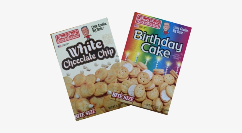 Birthday Cake & White Chocolate Chip Cookies Now At - Buds Best Cookies Cookies, Lemon Cremes, Bite Size, transparent png download