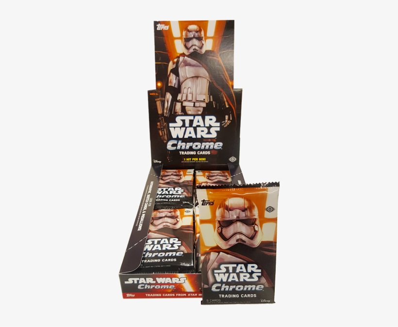 Star Wars The Force Awakens - Topps Star Wars The Force Awakens Chrome T/c Pack, transparent png download
