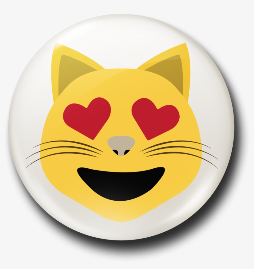 Cat Hearts Emoji - Cat, transparent png download