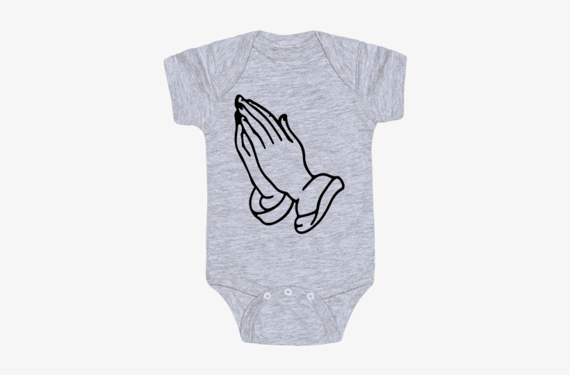 Pray Emoji Baby Onesy - Someone Get My Mom A Latte, transparent png download