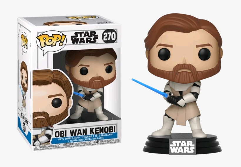 Star Wars Clone Wars - Funko Pop Obi Wan Kenobi, transparent png download