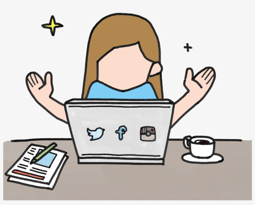 Selfies In The Classroom With Instagram - Role Of Media Cartoon, transparent png download