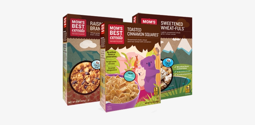 Mom's Best Toasted Cinnamon Squares Cereal 17.5 Oz., transparent png download