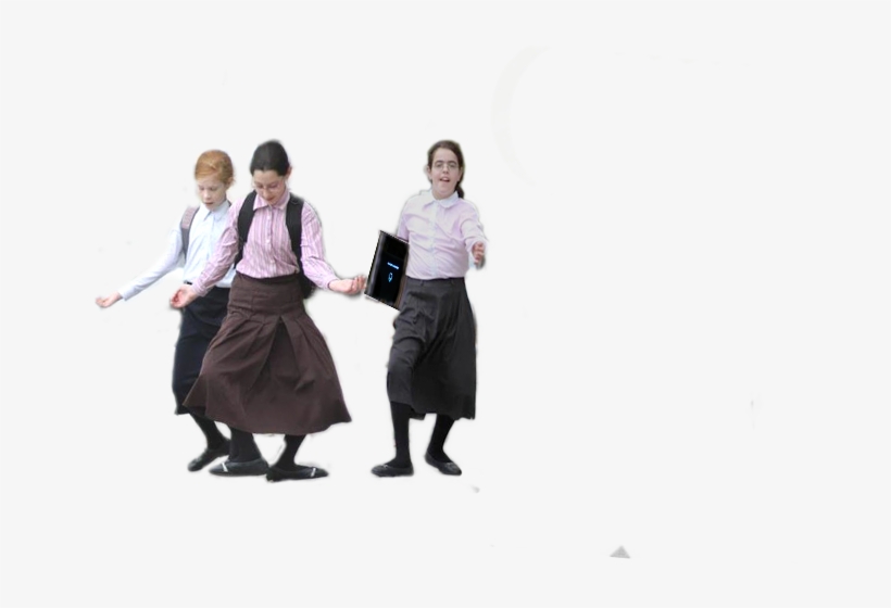 Cartoon Kid Running In Place - School Kids Walking Png, transparent png download