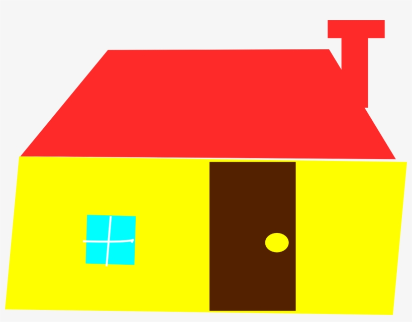 Vector Graphics,free Pictures, Free - Free Yellow House Cliparts, transparent png download