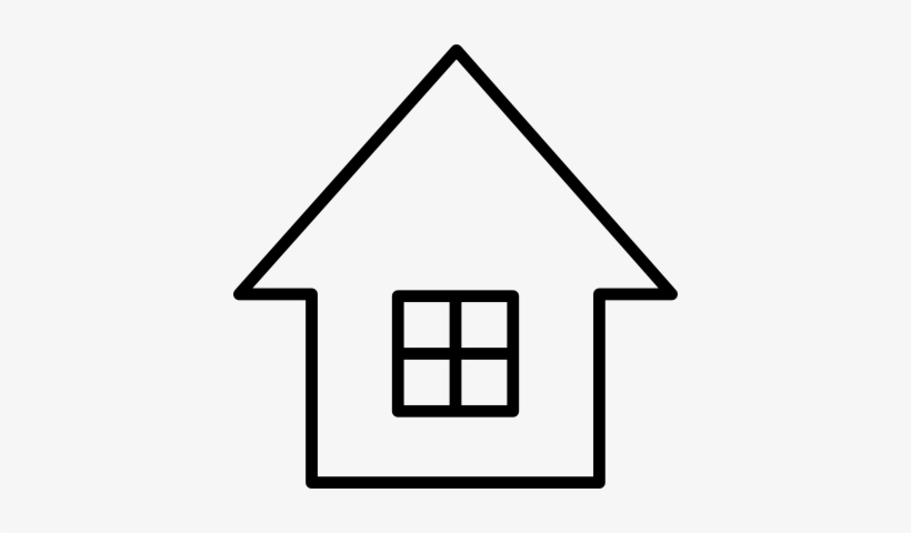 Home With Window Vector - Casinha Simbolo, transparent png download