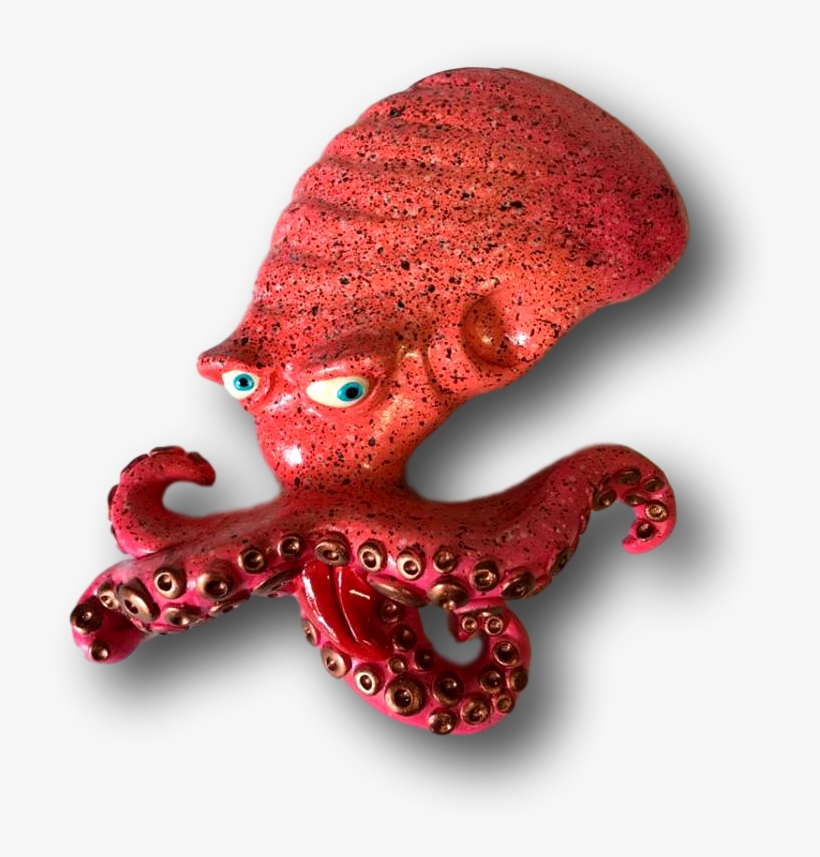 Pink Speckled Mr - Octopus, transparent png download