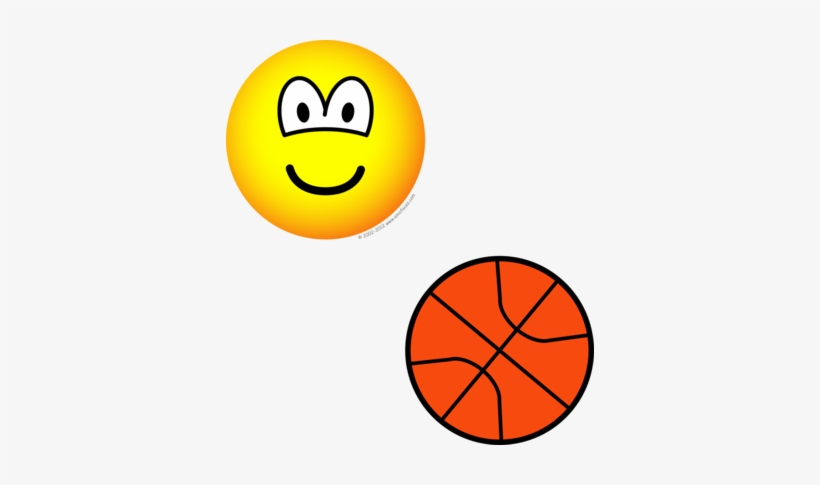 Basketball Playing Emoticon - Emoticon, transparent png download