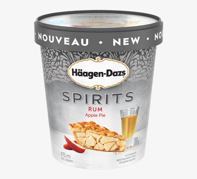 Alt Text Placeholder - Haagen Dazs Rum Apple Pie, transparent png download