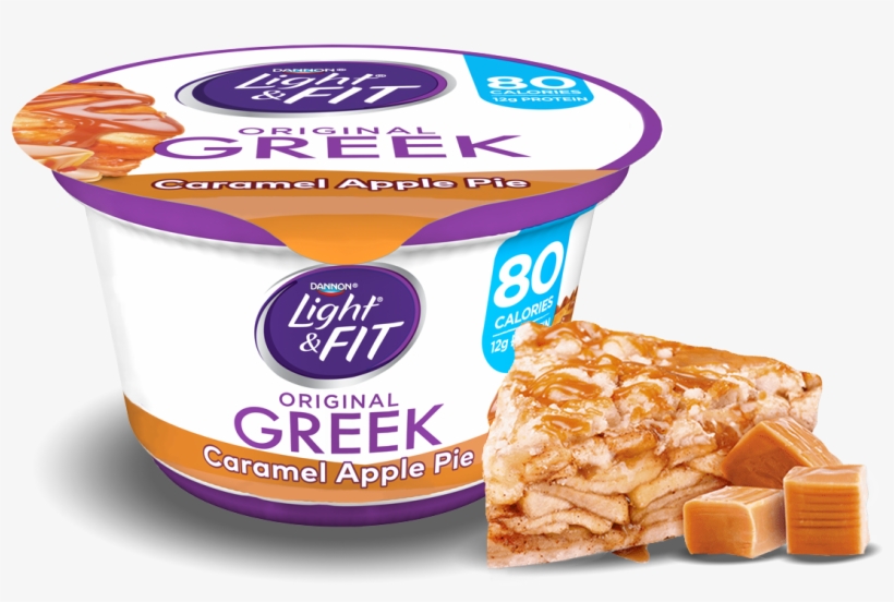 Caramel Apple Pie Greek Yogurt - Light & Fit Yogurt, Greek, Nonfat, Vanilla - 5.3, transparent png download