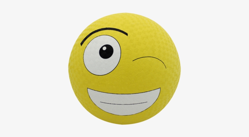 Emoji Playground Ball - Baden Rubber Winky Emoji Playground Ball, Yellow, 8.5", transparent png download