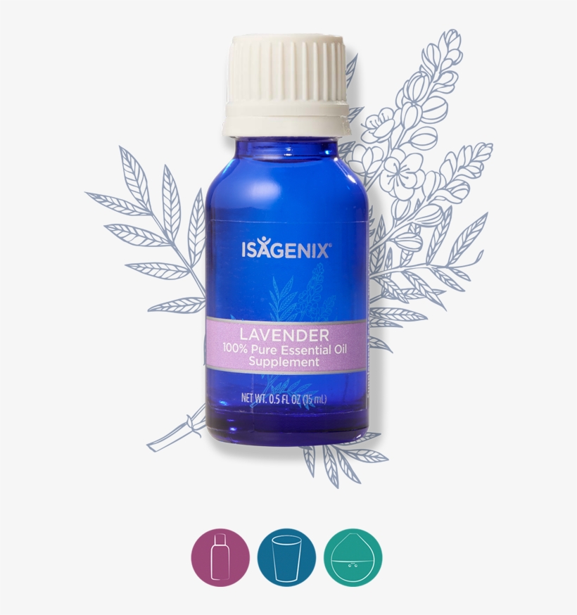 Lavender - Isagenix Essence Lemon Essential Oil, transparent png download