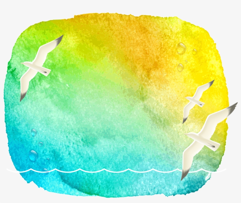 Summer Watercolor Illustrations - Vector Graphics, transparent png download