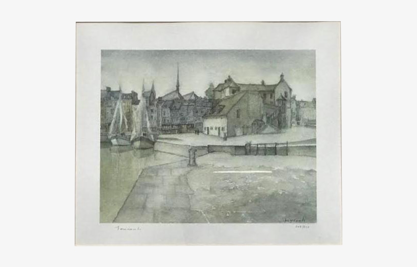 Png Royalty Free Library English Harbor Watercolor - English Harbour, transparent png download