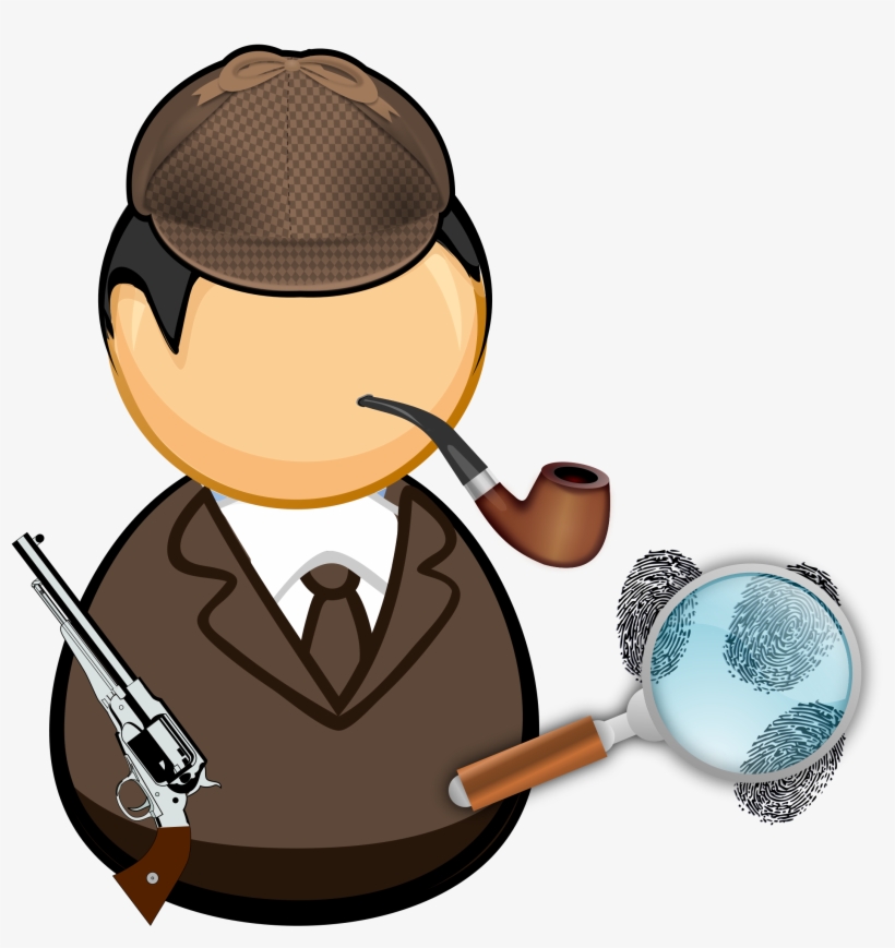This Free Icons Png Design Of Detective With Pipe And, transparent png download
