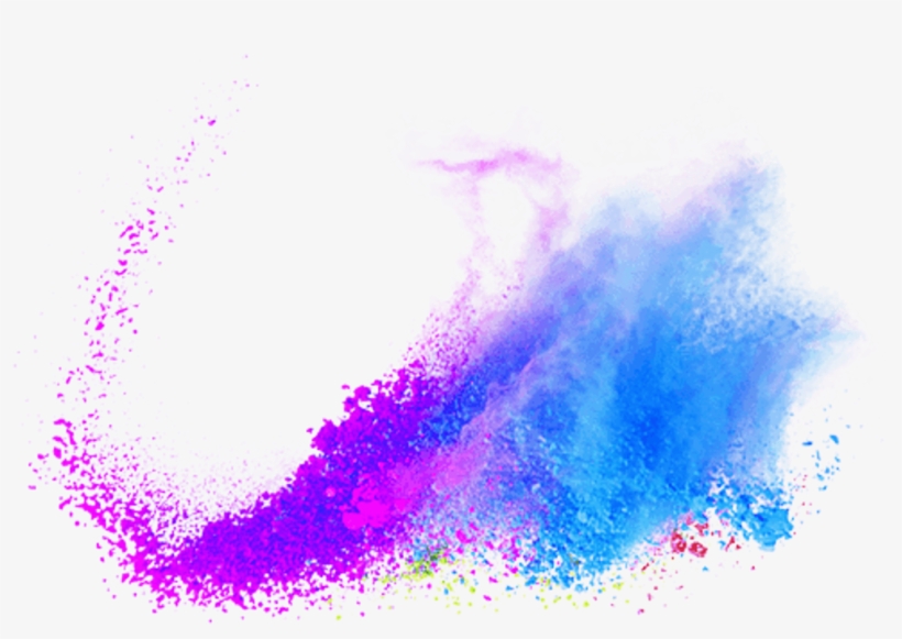 Watercolor Colorful Colorsplash Smokey Starlight Holi - Watercolor Painting, transparent png download