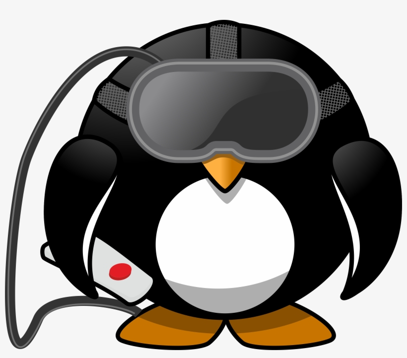 This Free Icons Png Design Of Virtual Reality Penguin, transparent png download