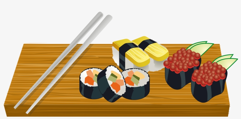 This Free Icons Png Design Of Sushi On A Board, transparent png download