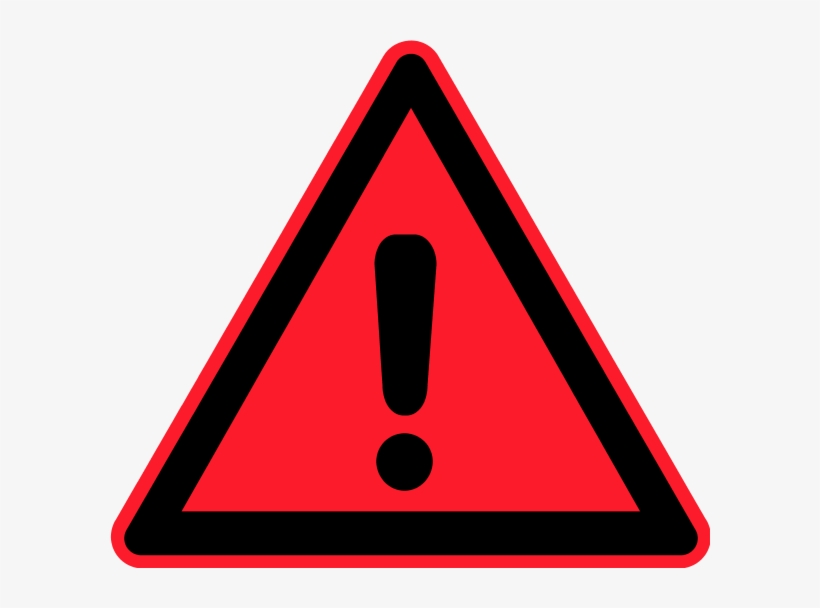 Exclamation Point Clipart Black And - High Temperature Warning, transparent png download