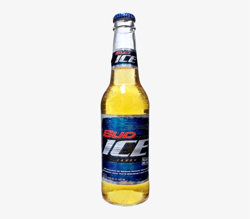 Bud Ice - Beer Bottle, transparent png download