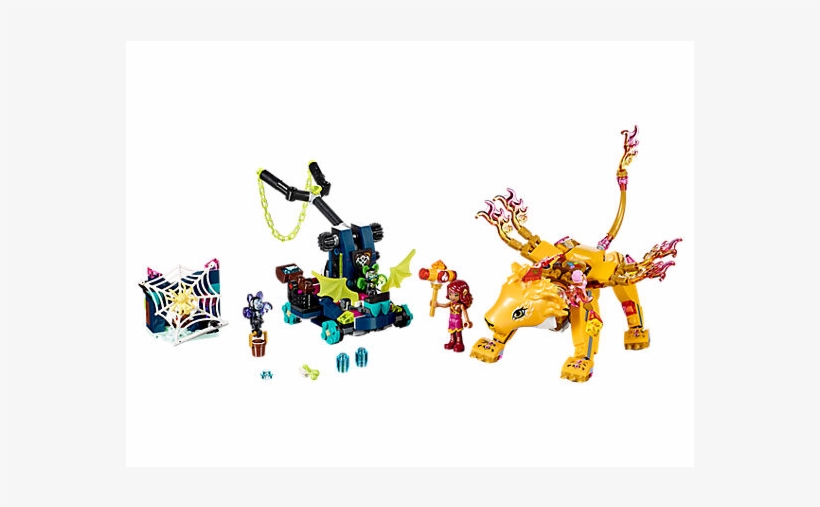 Elves ~ Azari & The Fire Lion Capture - Lego Elves Fire Lion, transparent png download