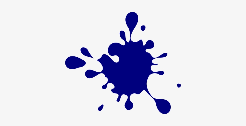 Blue Ink Splash Ink Ink Splash Splash Spla - Spot Png, transparent png download