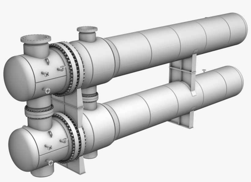 Topside / Process Piping Heat Exchanger 3d Icon Transparent PNG