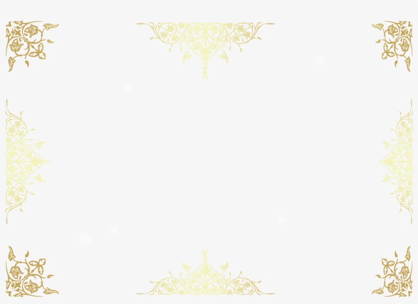 Golden Deformation Creative Border, transparent png download
