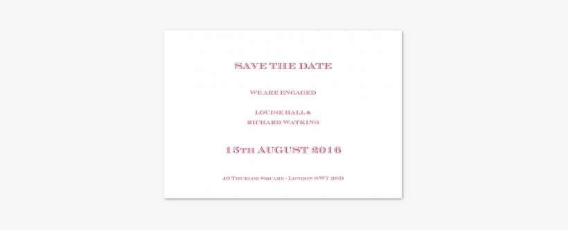 Traditional Save The Date Cards - Save The Date, transparent png download