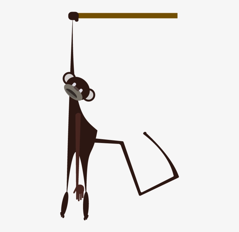 Samantha Monkey Hang - Illustration, transparent png download