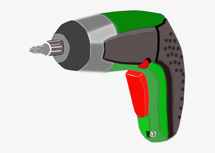 Screwdriver Battery Powered Electric Clip Art Free - Free Clipart Screwdriver, transparent png download