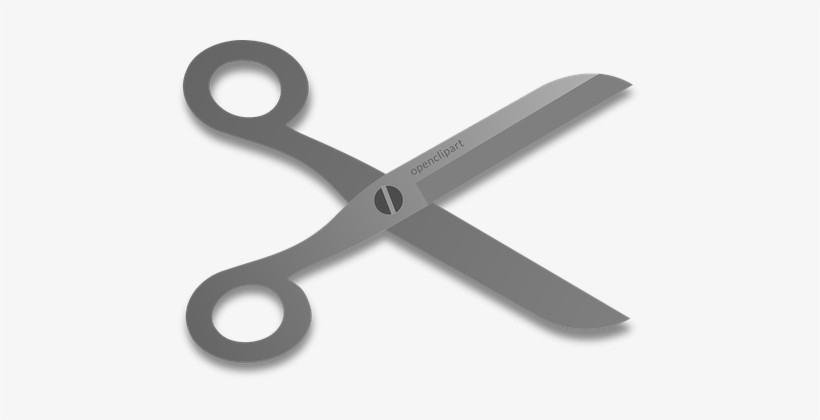 Scissors Cut Hairdresser Barber Hairstyle - Cut Line Tattoo, transparent png download