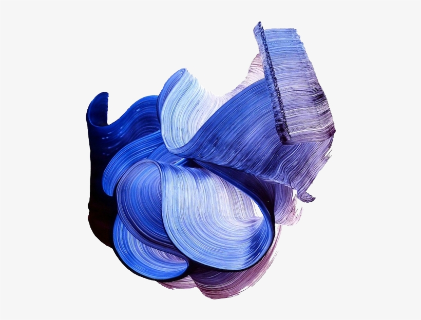Check Out This Collection Of Amazing Art & Creativity - Blue Paint Strokes, transparent png download