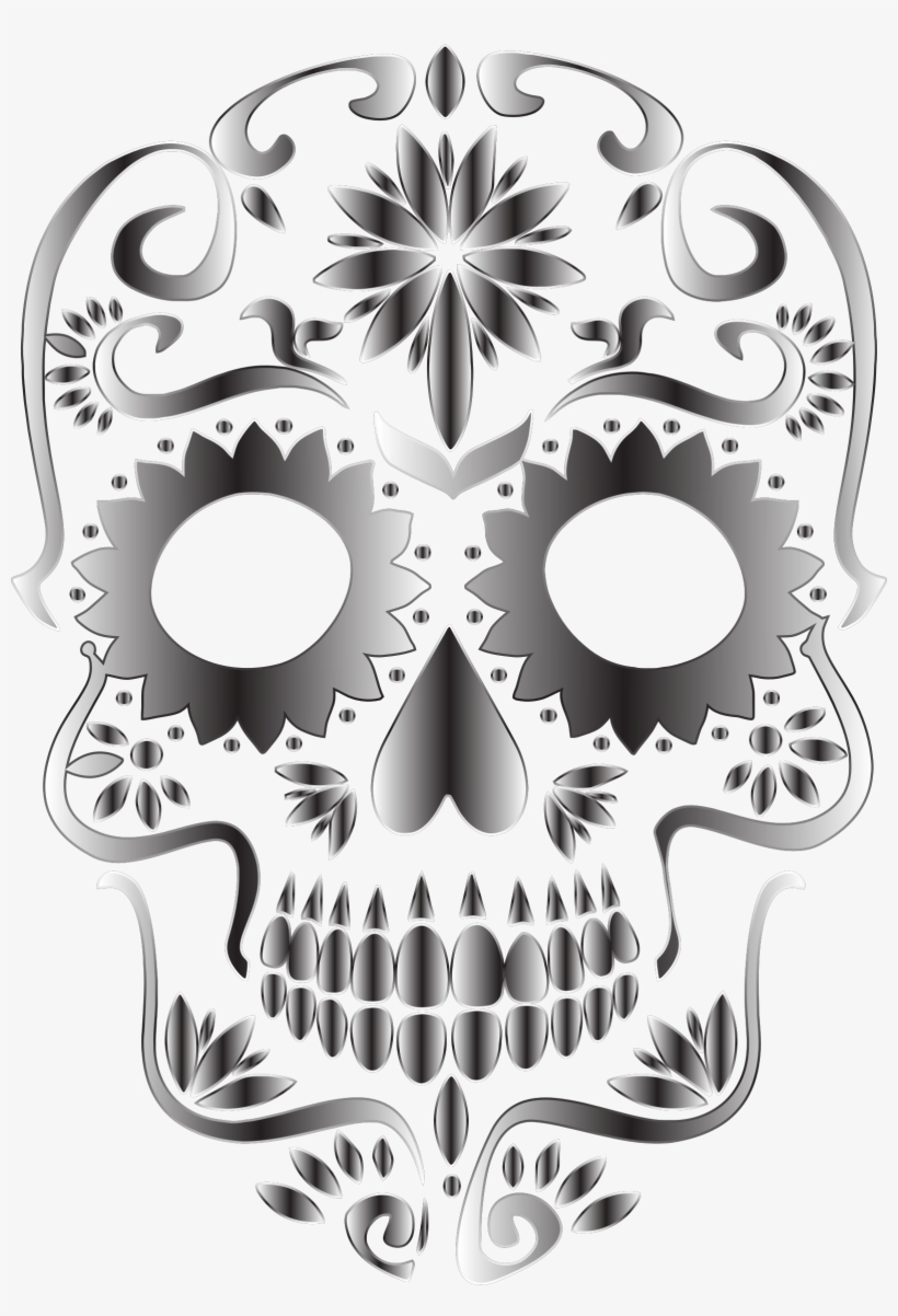 Clipart Library Stock Monochrome Silhouette No Background - Transparent Background Skull Png Transparent, transparent png download