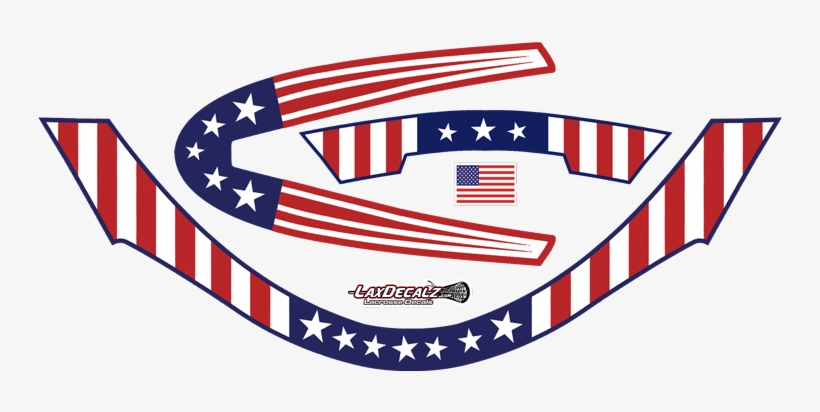 Us Flag Design Package For Cascade Lx Helmet $14 - Vector Graphics, transparent png download