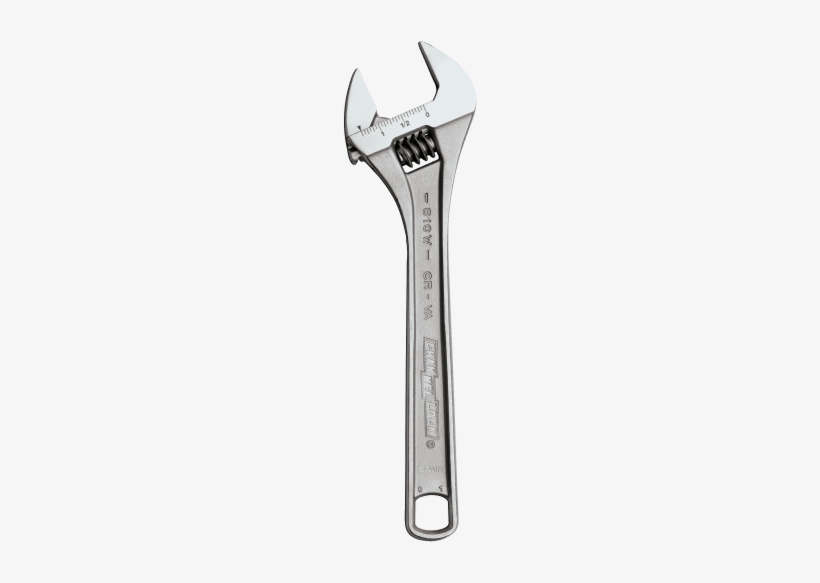 Wrenches - 8" Chrome Adjustable Wide Wrench, transparent png download