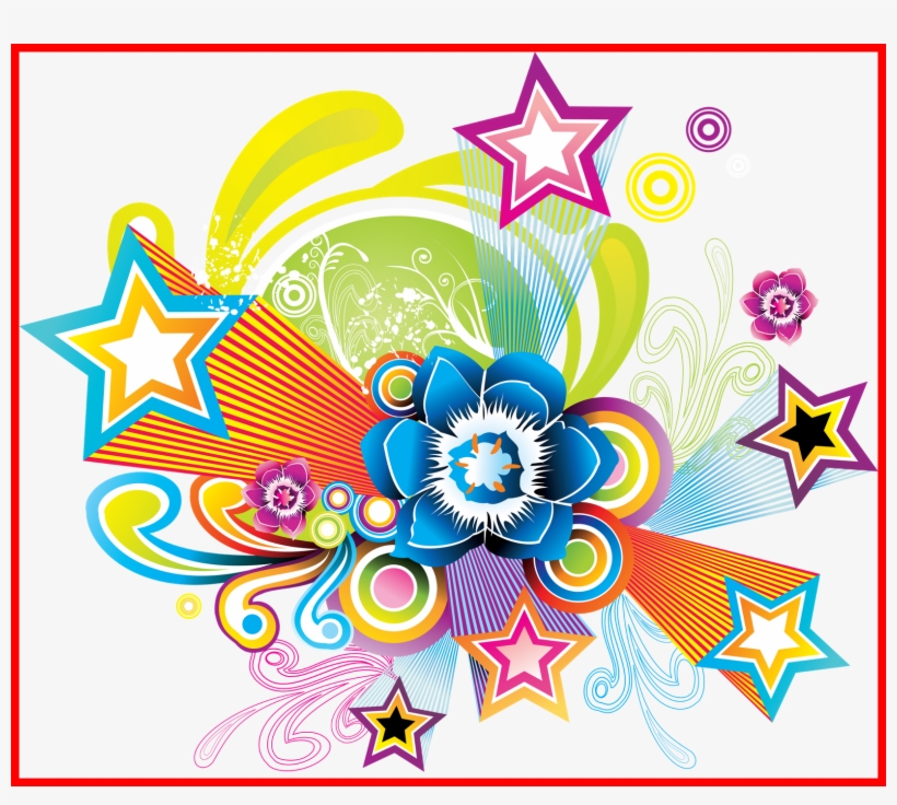 Inspiring Weather Clip Art Elements Picture For - Full Color Decal Stars Salute Rainbow Sticker, Stars, transparent png download