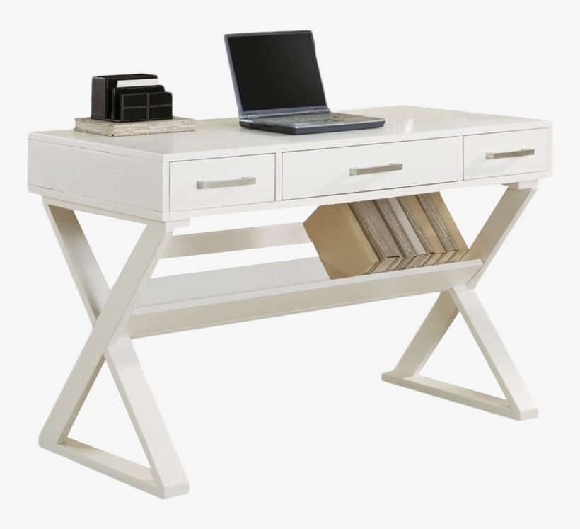 Img - Coaster White Desk, transparent png download