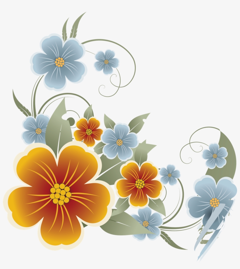 Floral Download Transparent Png Image - Vector Flower Transparent Png, transparent png download