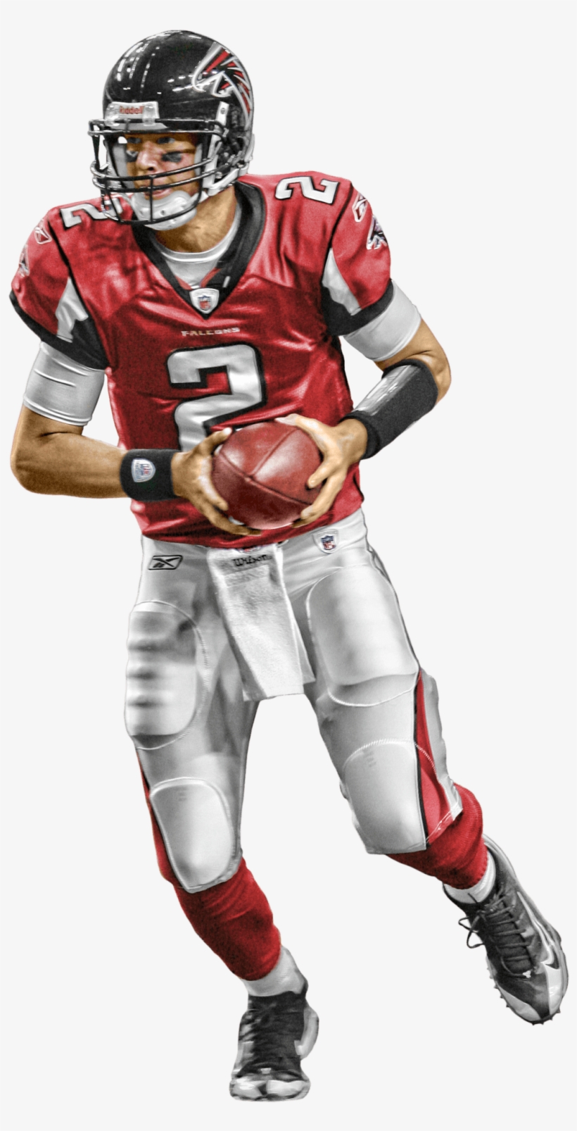 Atlanta Falcons Player Running - American Football Player Png, transparent png download
