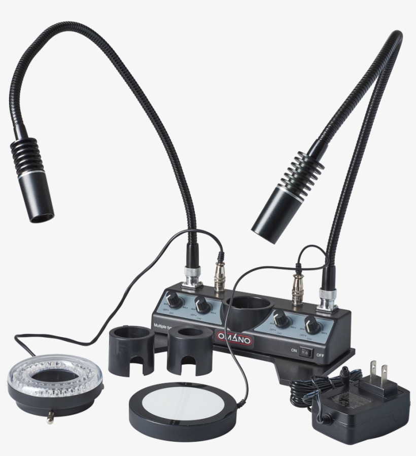 Omled-dprl Illumination System - Omano Omled-dprl Led Illuminator With Dual Pipes, Ring, transparent png download