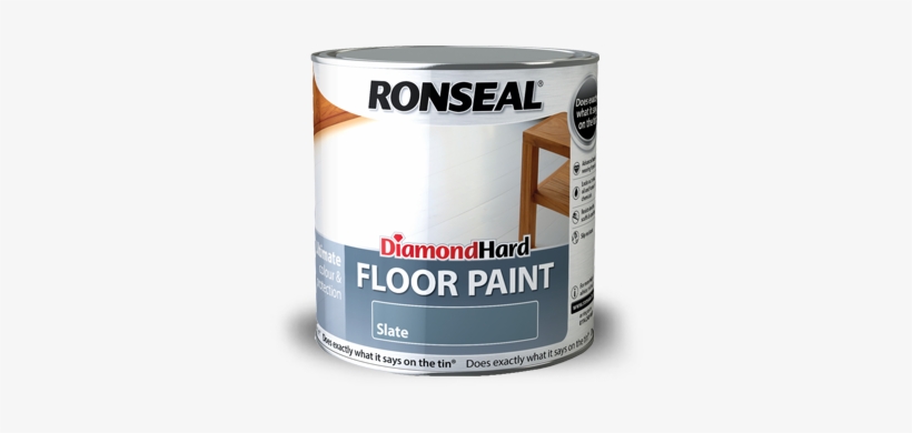 Dh Floor Paint - Ronseal Rsldhfpps25l Diamond Hard Floor Paint P Stone, transparent png download