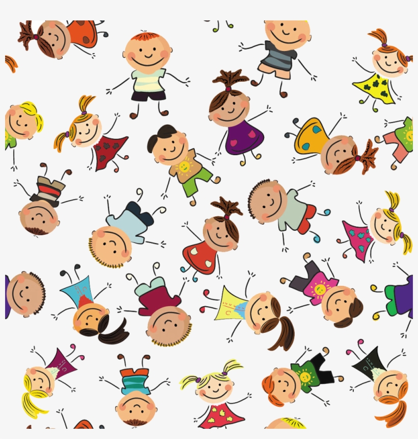 Child Drawing Pattern - Cute Background Clipart Png, transparent png download
