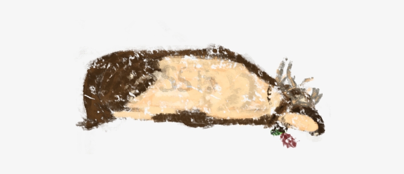 Hand Carved, Hand Painted Blanket Chest - Snow, transparent png download